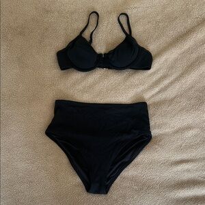 EUC Old Navy Black High Waisted Bikini Set